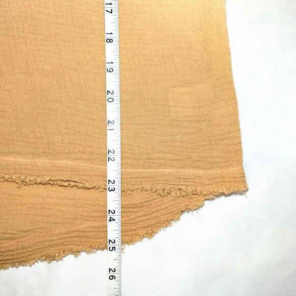 Young Fabulous & Broke | Gauze Cotton Ombre Top in Melon & Mustard Yellow | S/M - Picture 10 of 10